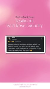 Testimoni Sari Rose Laundry